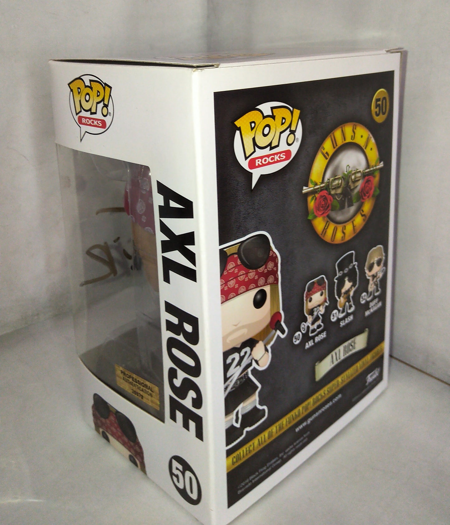 Axl Rose Hand Signed Autograph Funko Pop COA Guns N Roses