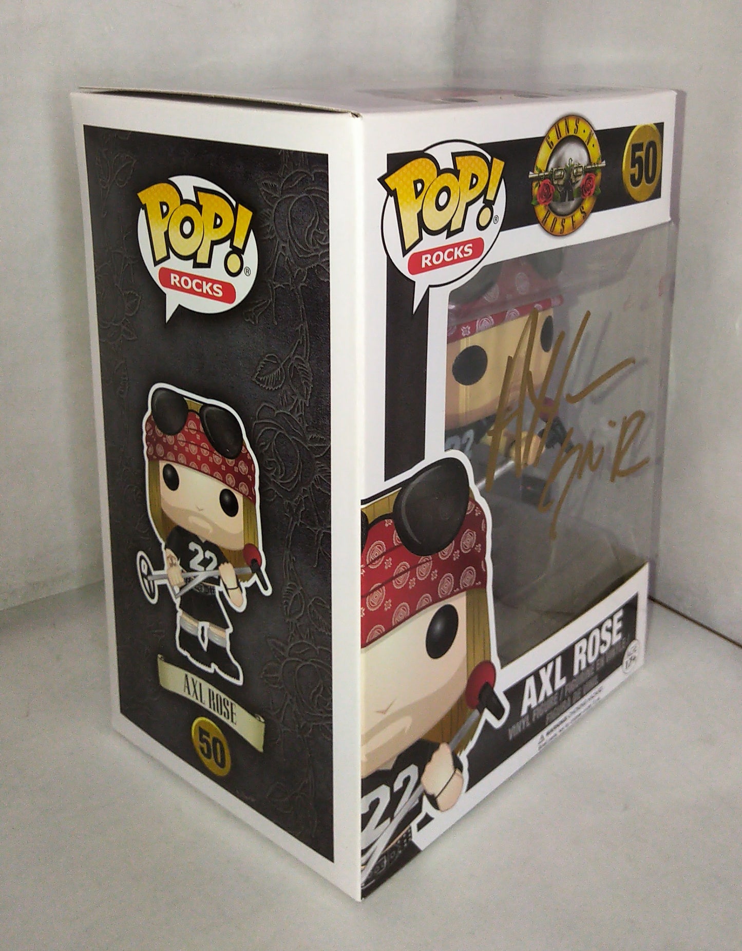 Axl Rose Hand Signed Autograph Funko Pop COA Guns N Roses