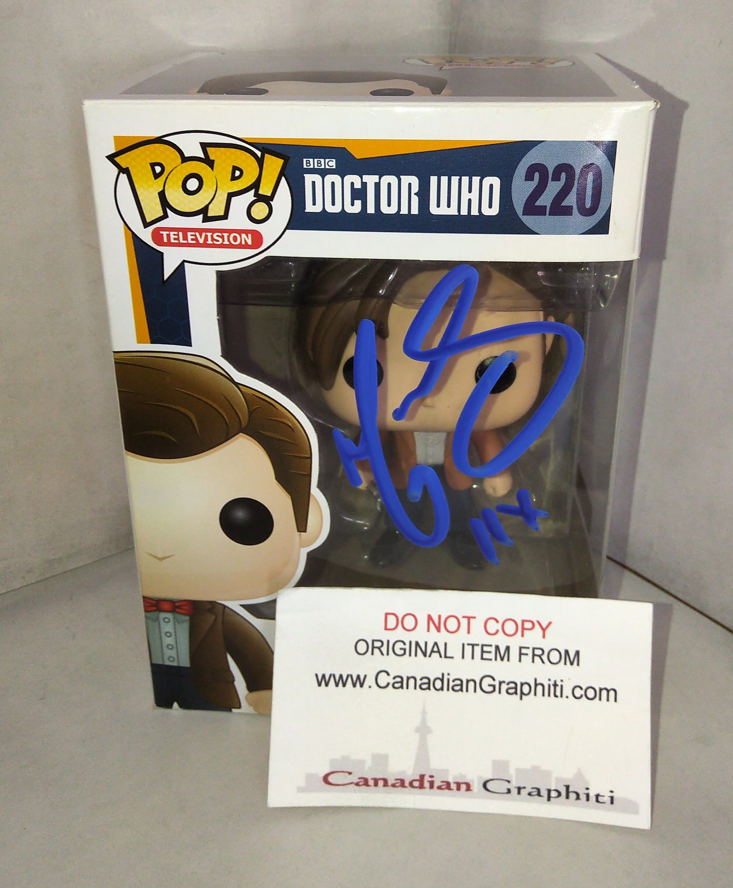 Matt Smith Hand Signed Autograph Doctor Who Funko Pop COA