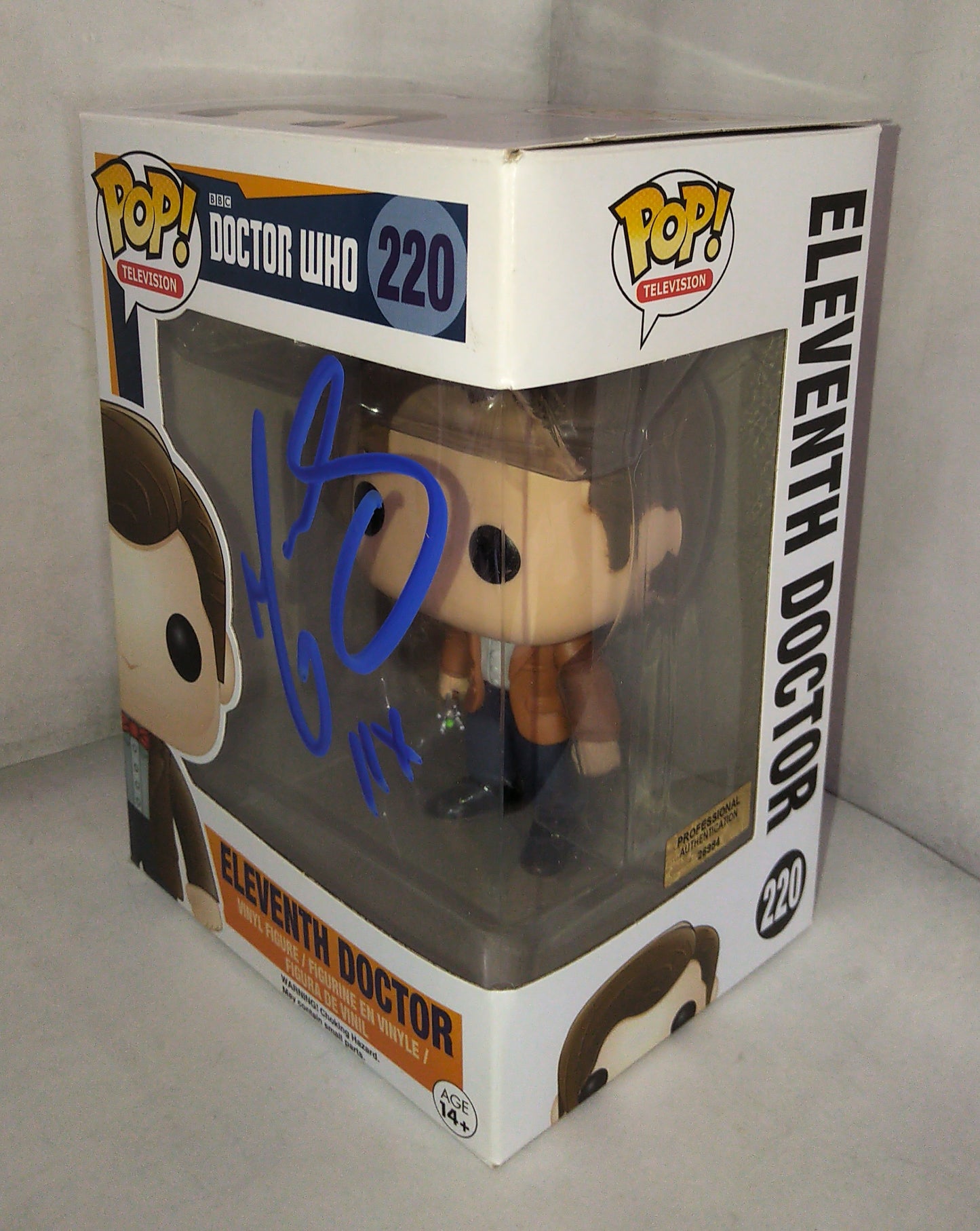 Matt Smith Hand Signed Autograph Doctor Who Funko Pop COA