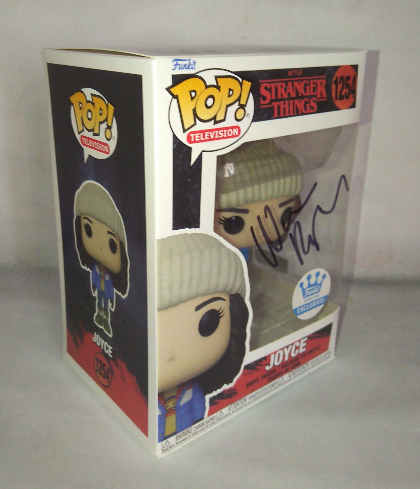 Winona Ryder Hand Signed Autograph Stranger Things Replica Funko Pop COA