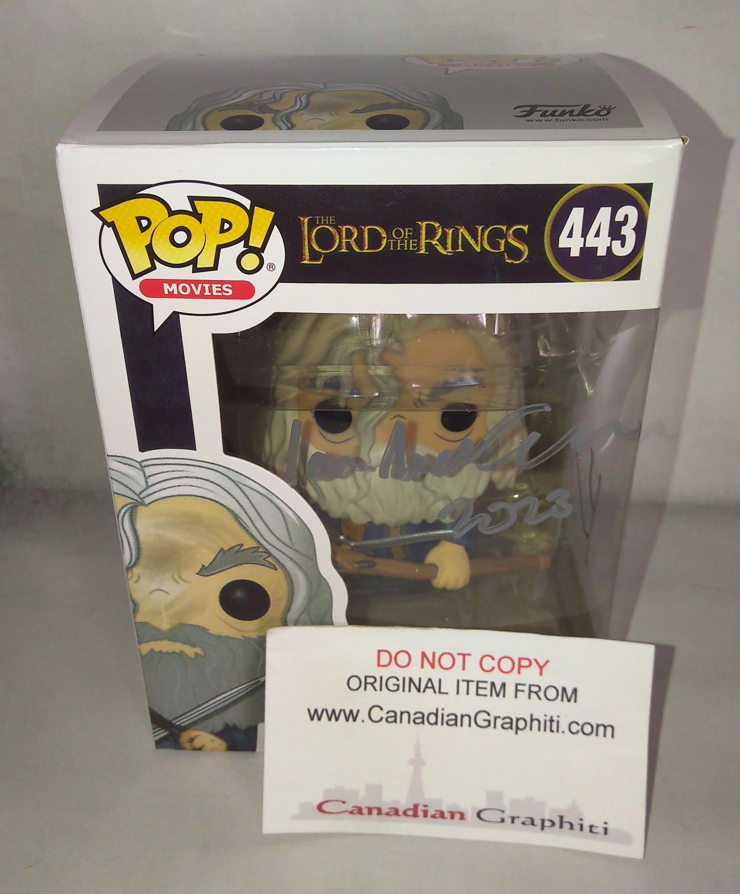 Ian McKellen Hand Signed Autograph Lord Of The Rings Funko Pop COA