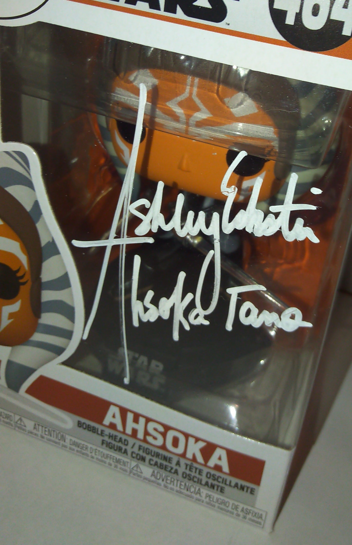 Ashley Eckstein Hand Signed Autograph Ahsoka Tano Funko Pop COA Star Wars