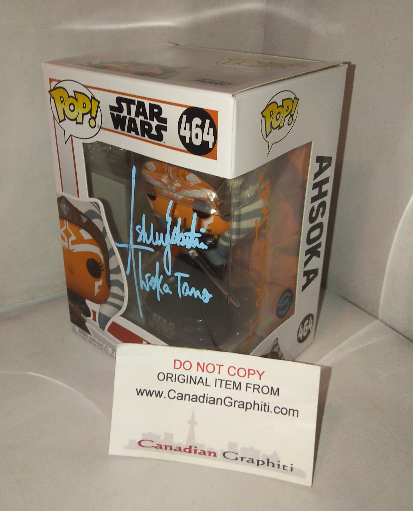 Ashley Eckstein Hand Signed Autograph Ahsoka Tano Funko Pop COA Star Wars