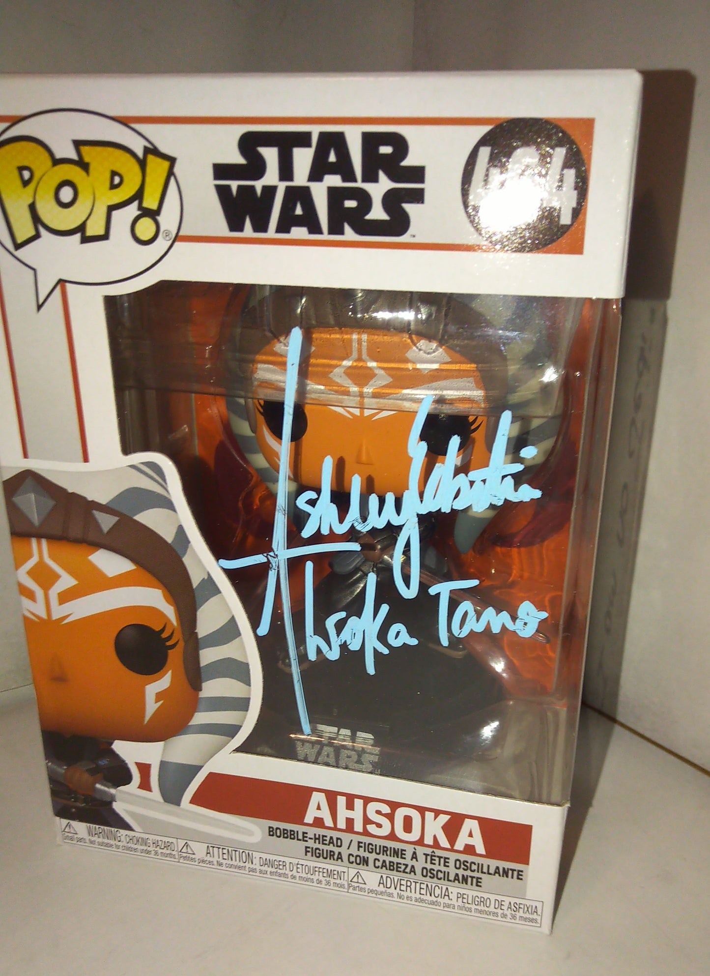 Ashley Eckstein Hand Signed Autograph Ahsoka Tano Funko Pop COA Star Wars