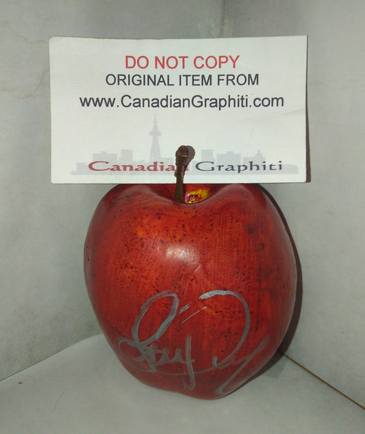 Lana Parrilla Hand Signed Autograph Ornament Prop Apple COA Once Upon A Time