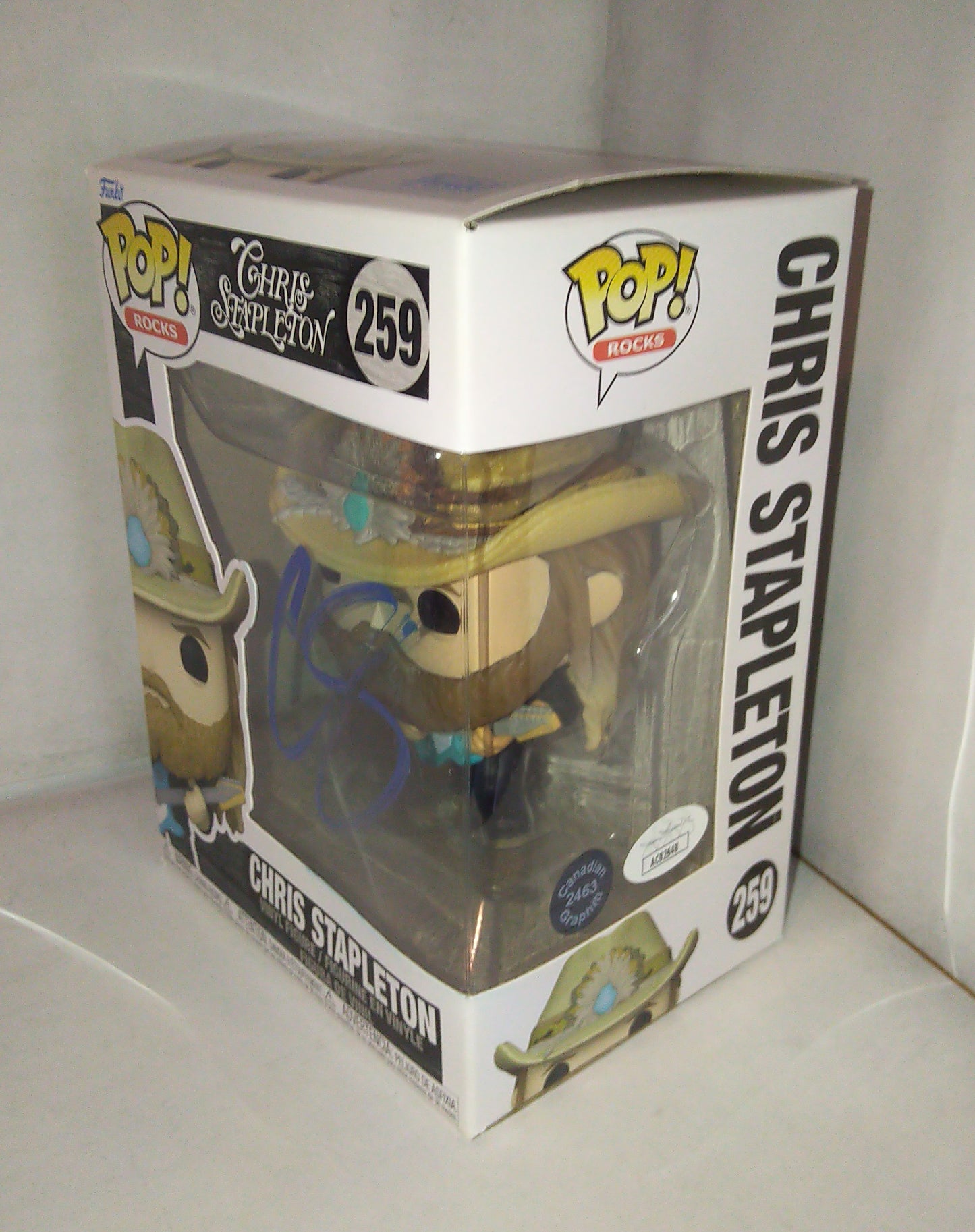 Chris Stapleton Hand Signed Autograph Funko Pop COA + JSA