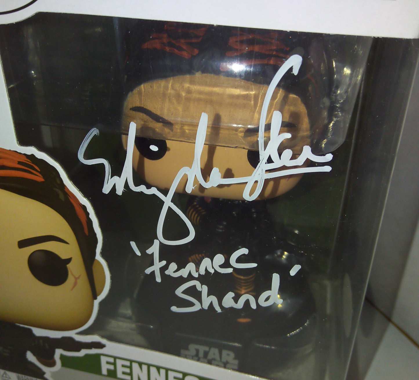 Ming-Na Wen Hand Signed Autograph Fennec Shand Funko Pop COA + JSA Star Wars