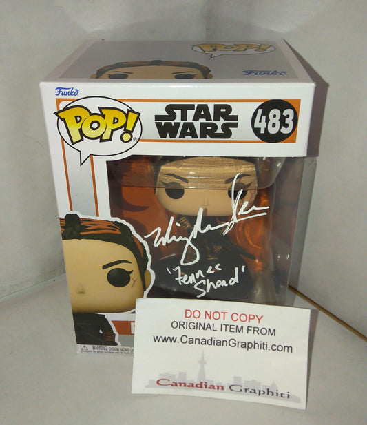 Ming-Na Wen Hand Signed Autograph Fennec Shand Funko Pop COA + JSA Star Wars