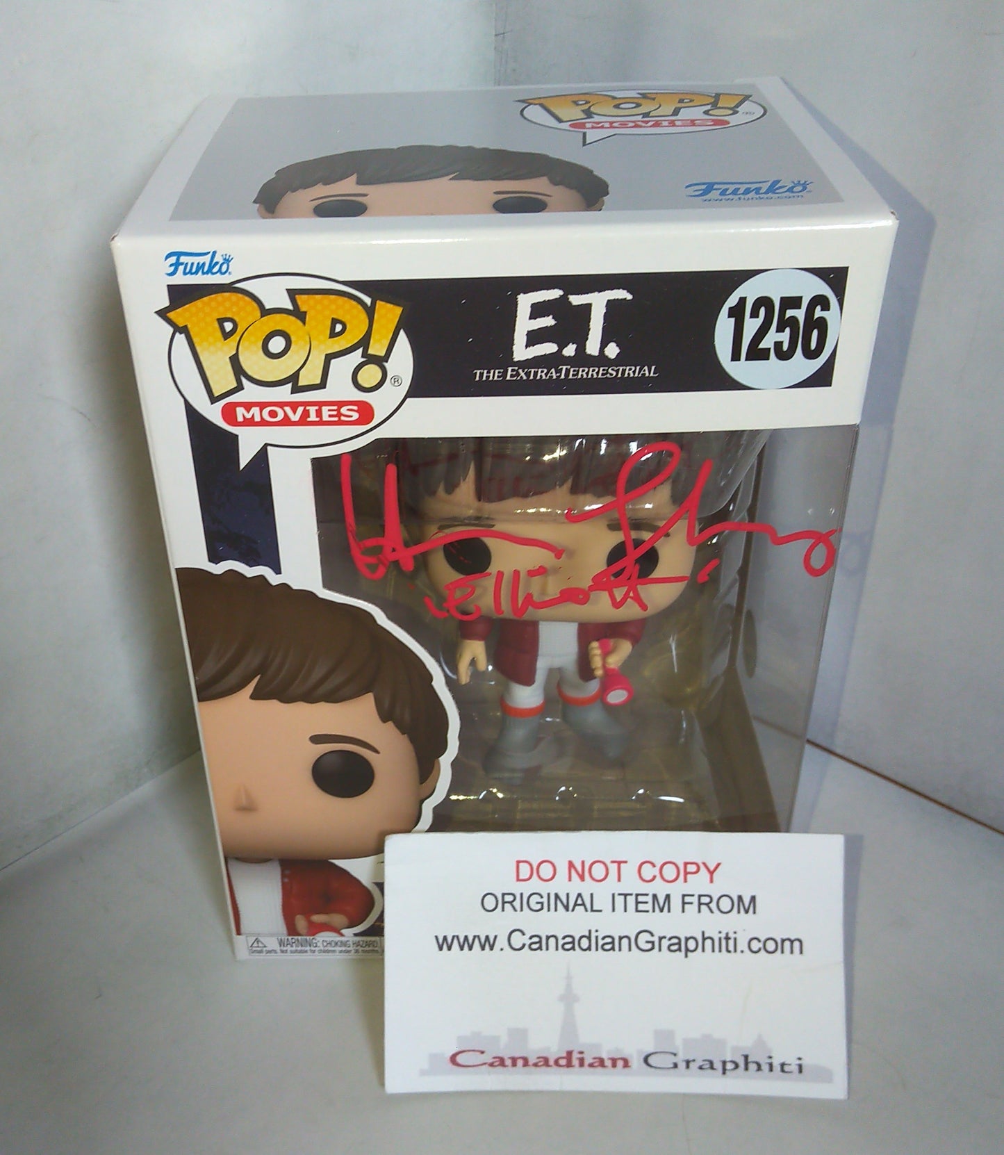 Henry Thomas Hand Signed Autograph ET Elliott Funko Pop COA