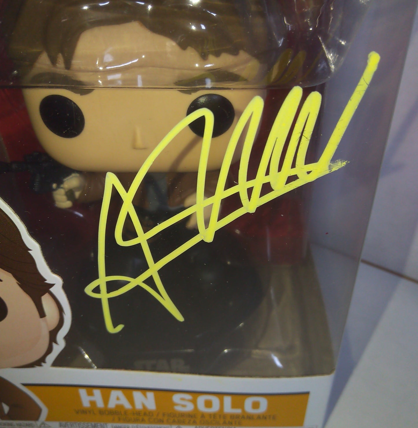 Alden Ehrenreich Hand Signed Autograph Han Solo Funko Pop COA Star Wars