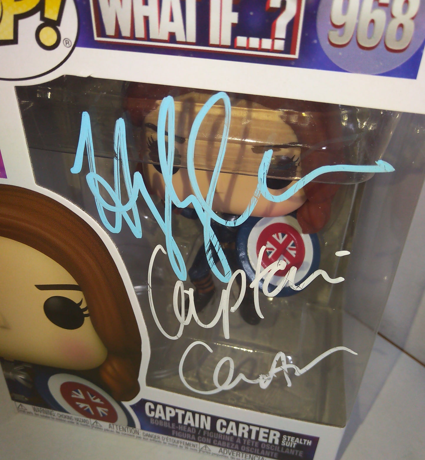 Hayley Atwell Hand Signed Autograph Captain Carter Funko Pop COA