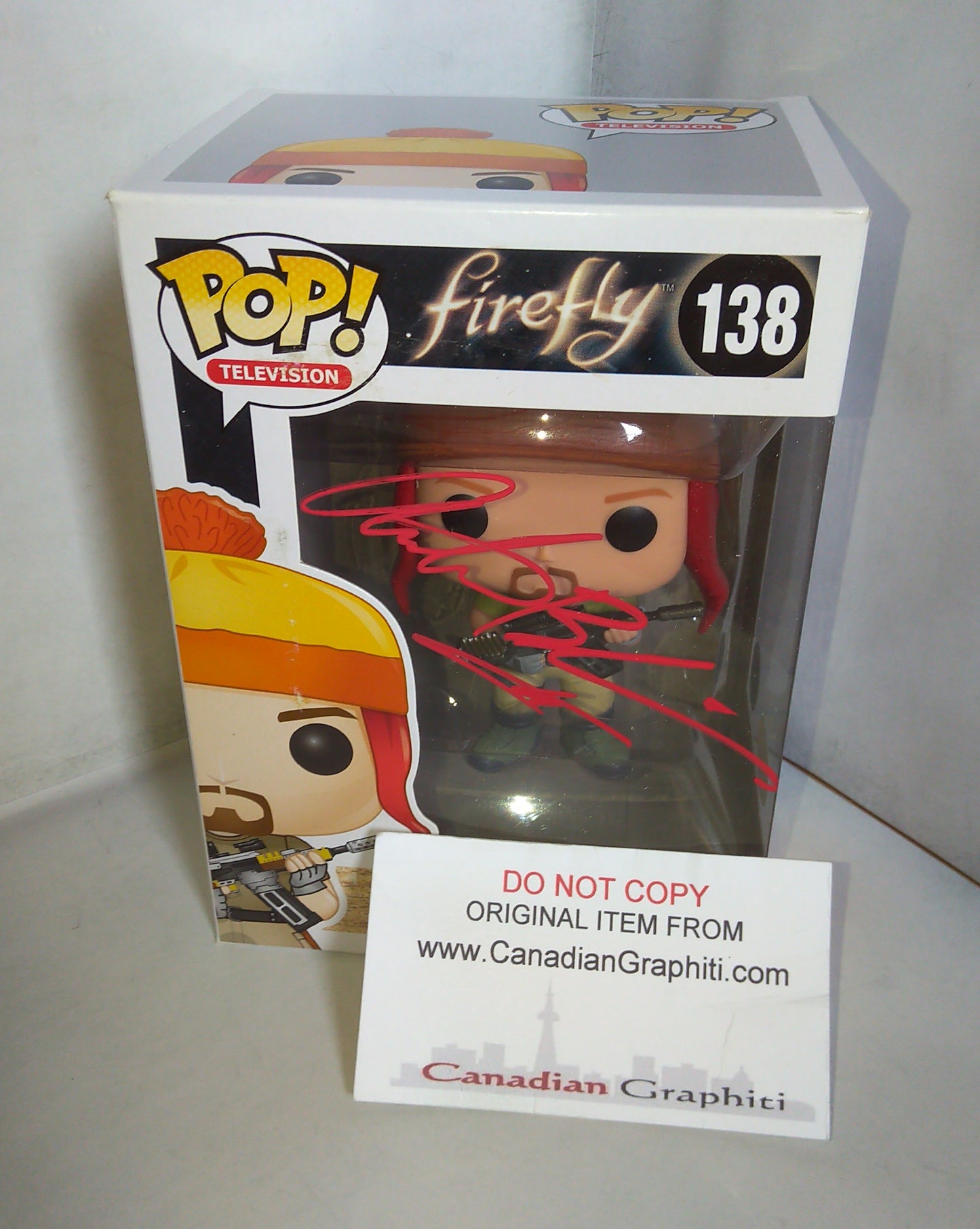 Adam Baldwin Hand Signed Autograph Firefly Funko Pop COA + JSA