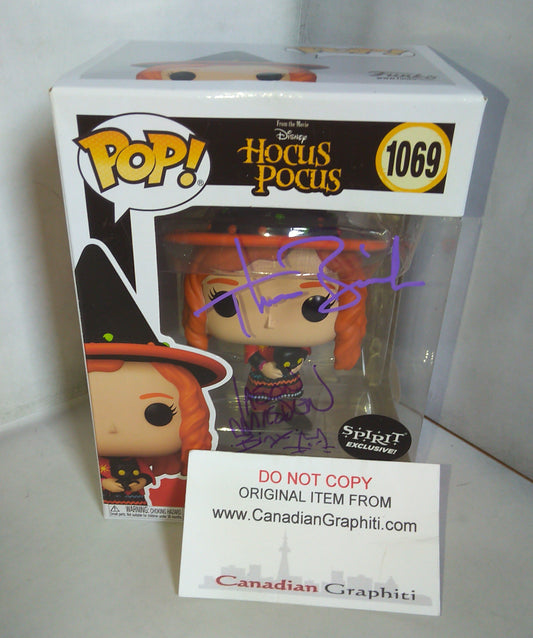 Thora Birch & James Marsden Hand Signed Autograph Hocus Pocus Funko Pop JSA COA