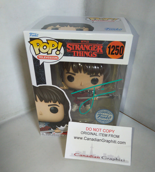 Joseph Quinn Hand Signed Autograph Stranger Things Funko Pop COA + BAS