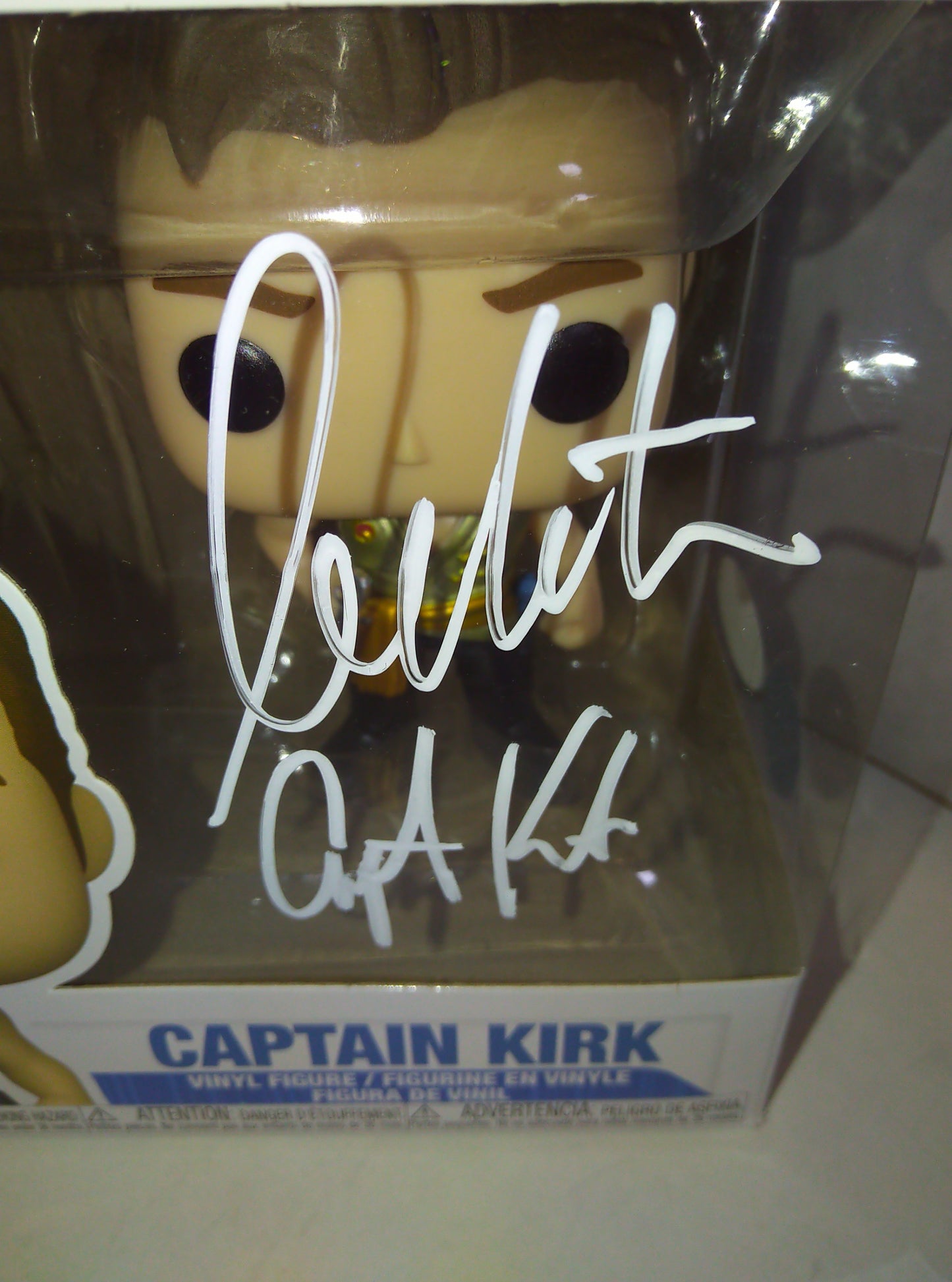 William Shatner Hand Signed Autograph Star Trek Captain Kirk Funko Pop COA + JSA