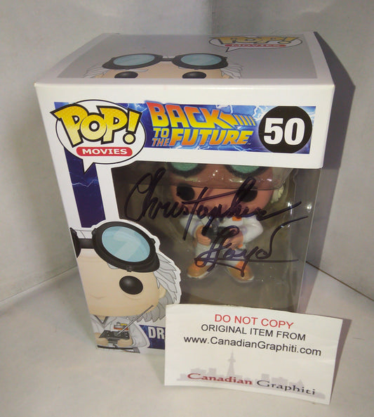 Christopher Lloyd Hand Signed Autograph Funko Pop COA + JSA Back To The Future