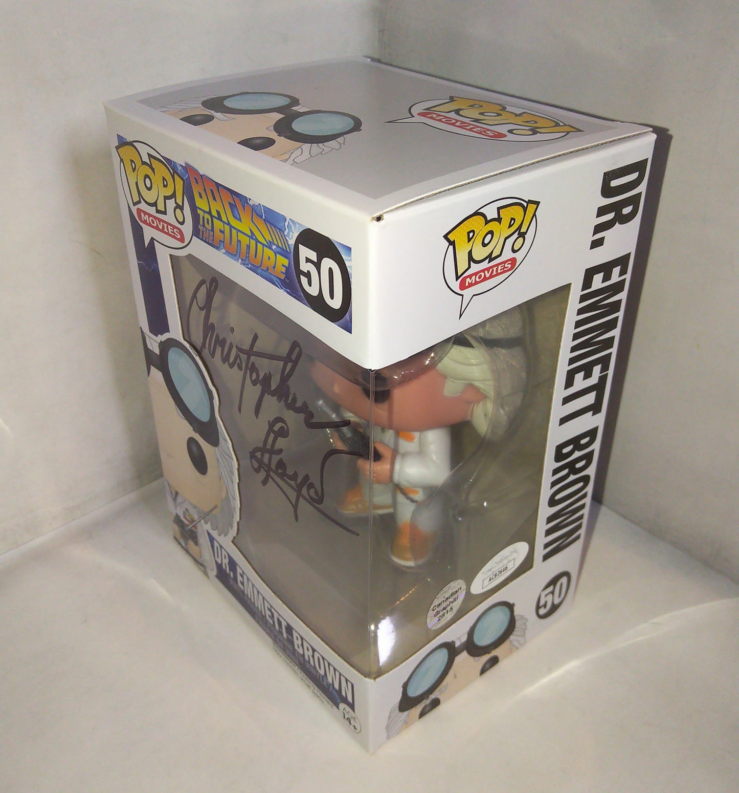 Christopher Lloyd Hand Signed Autograph Funko Pop COA + JSA Back To The Future