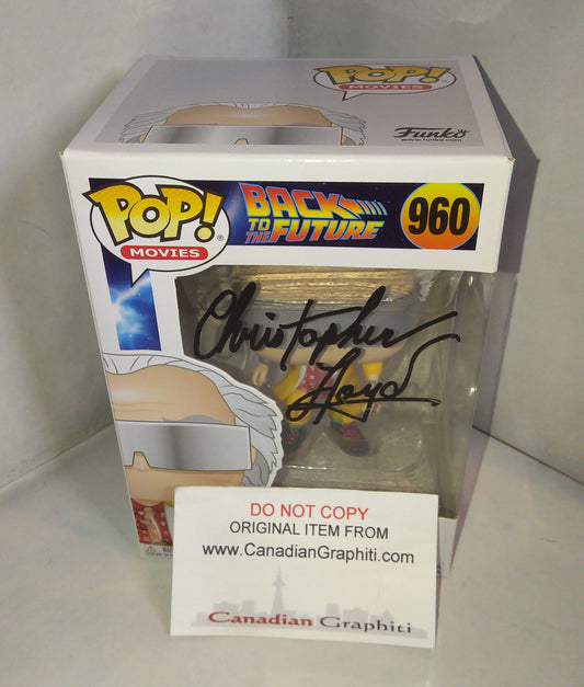 Christopher Lloyd Hand Signed Autograph Funko Pop COA + JSA Back To The Future