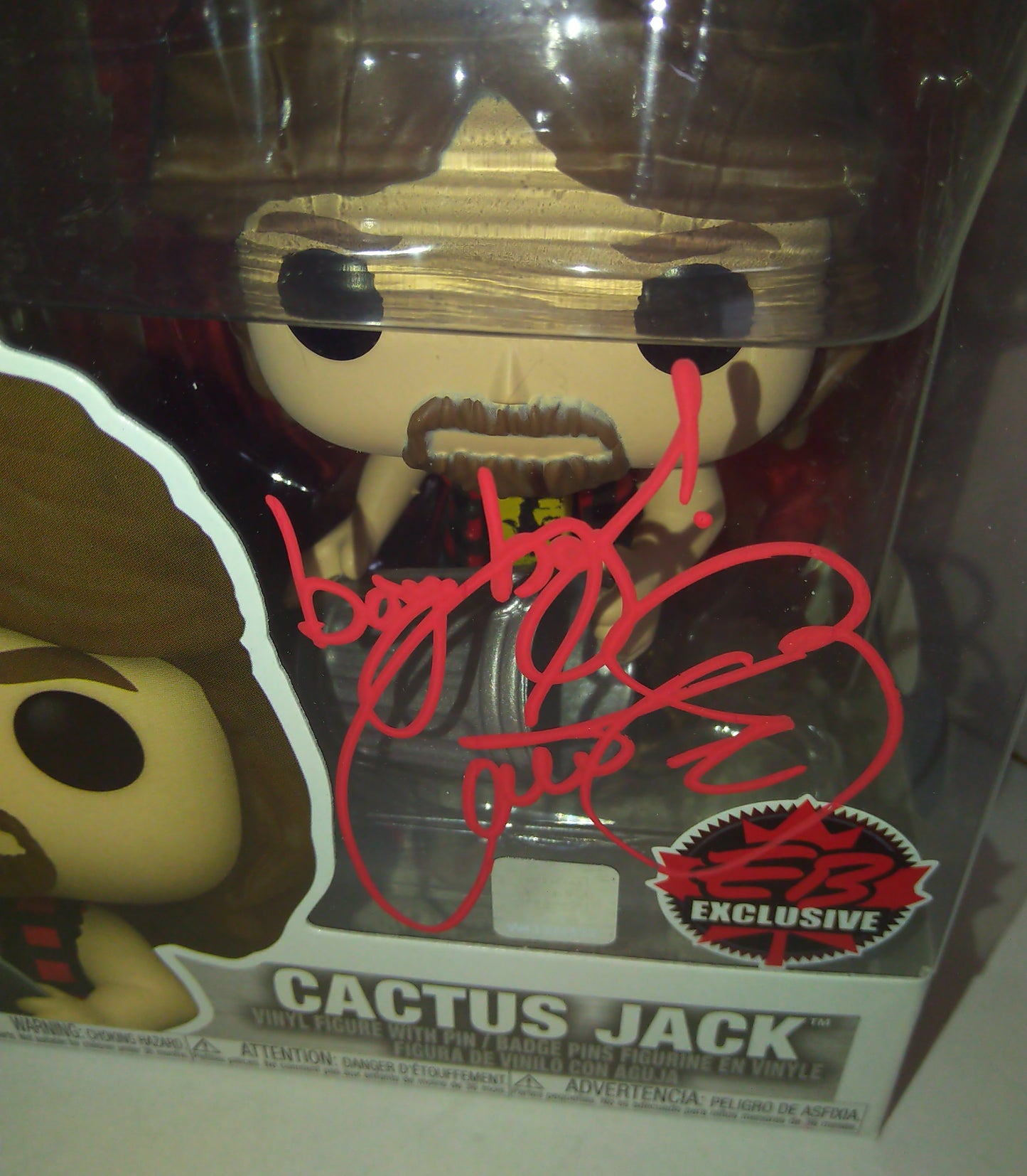 Mick Foley Hand Signed Autograph Cactus Jack Funko Pop COA + JSA