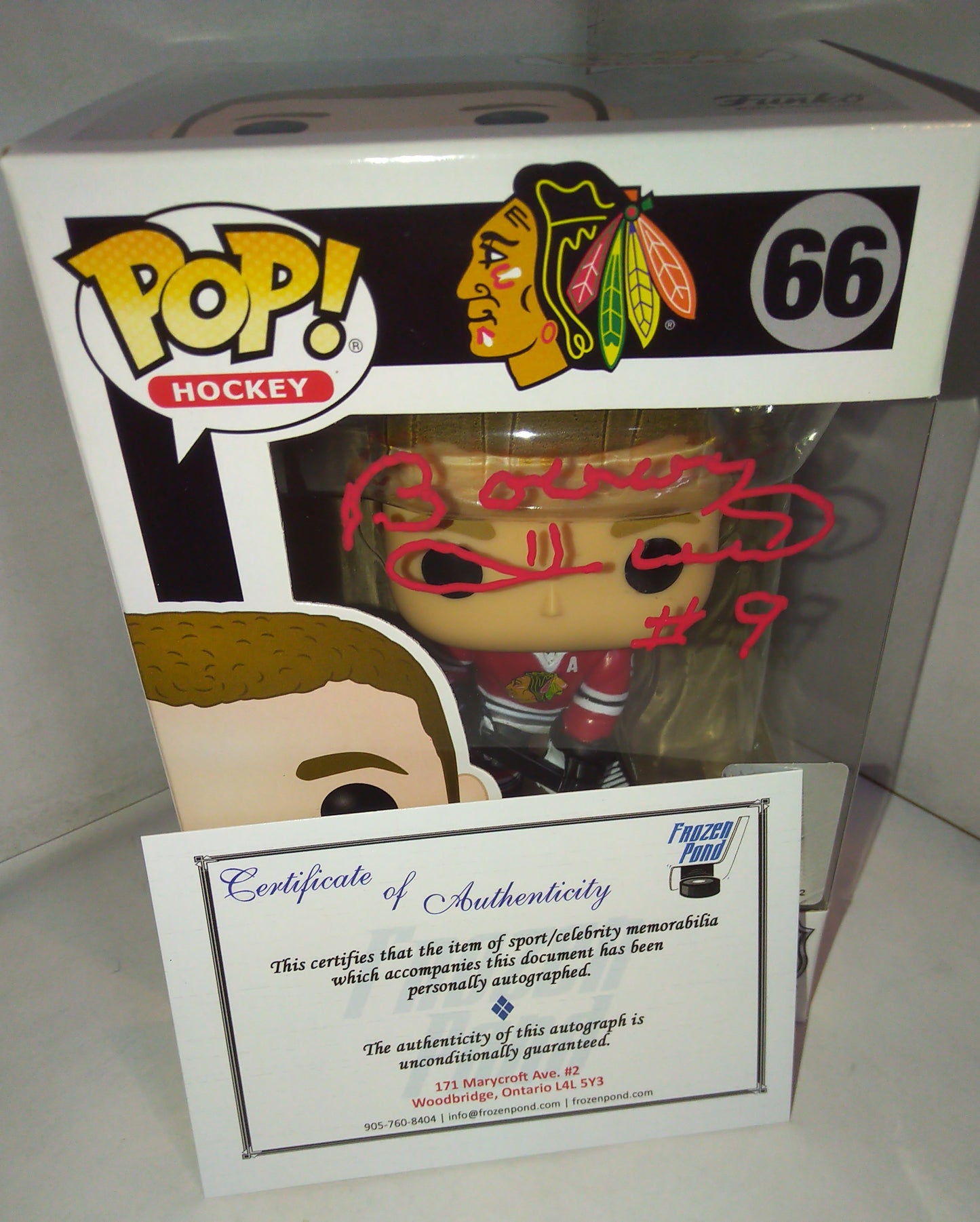 Bobby Hull Hand Signed Autograph Chicago Blackhawks Funko Pop COA