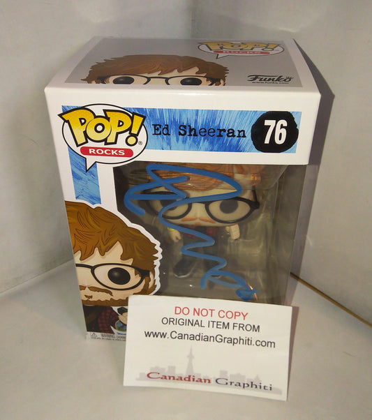 Ed Sheeran Hand Signed Autograph Funko Pop COA