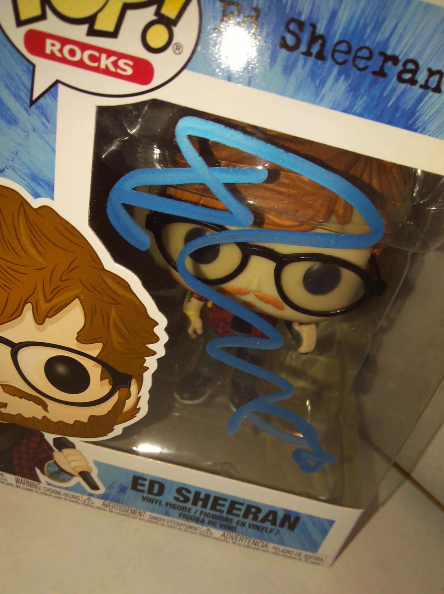 Ed Sheeran Hand Signed Autograph Funko Pop COA