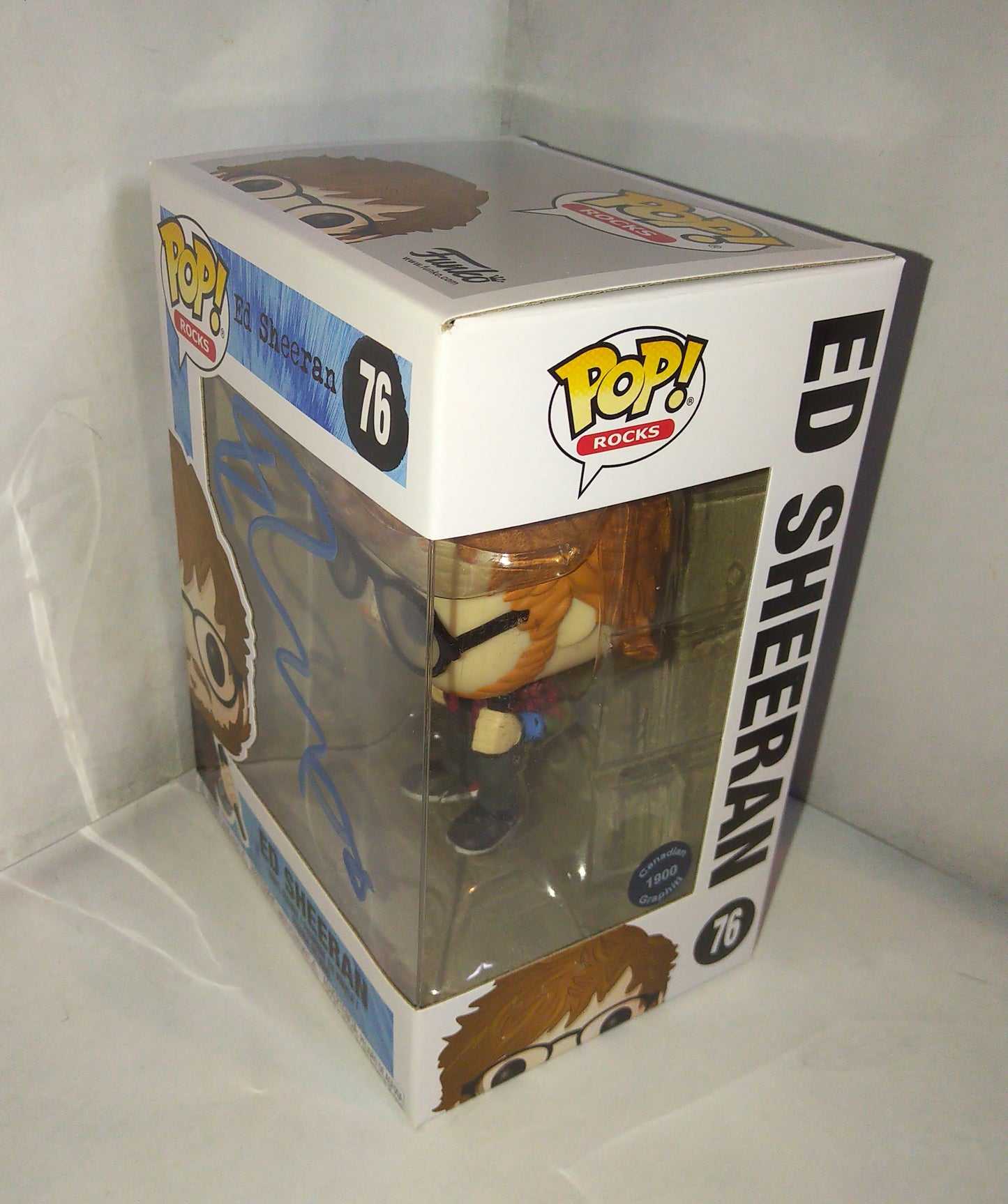 Ed Sheeran Hand Signed Autograph Funko Pop COA