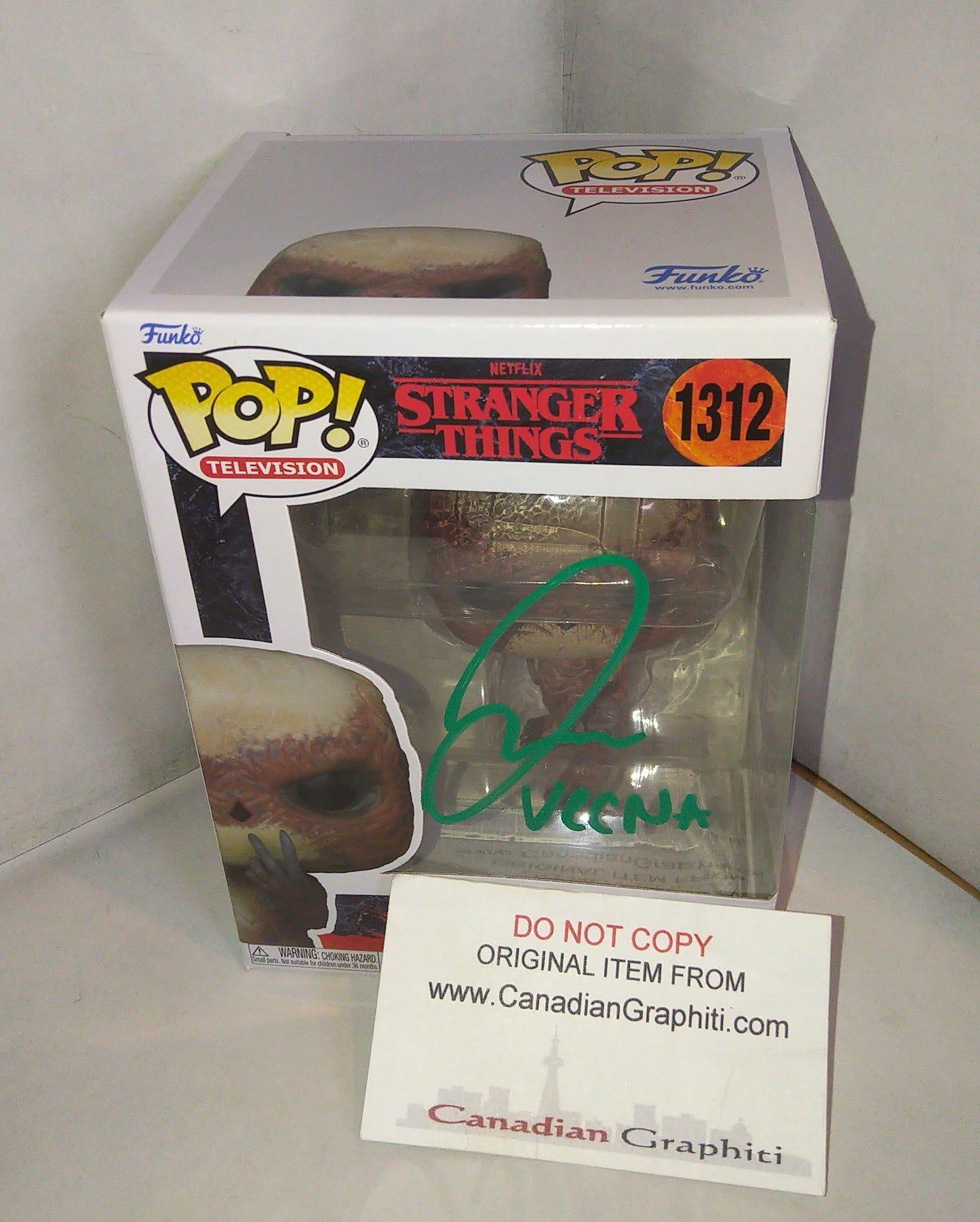 Jamie Campbell Bower Hand Signed Autograph Stranger Things Funko Pop COA + JSA