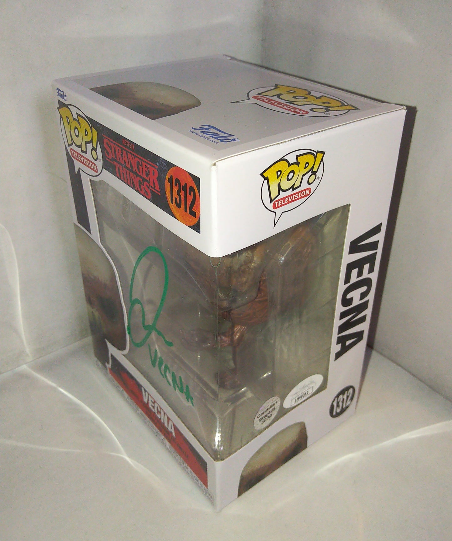 Jamie Campbell Bower Hand Signed Autograph Stranger Things Funko Pop COA + JSA