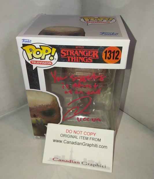 Jamie Campbell Bower Hand Signed Autograph Stranger Things Funko Pop COA + JSA