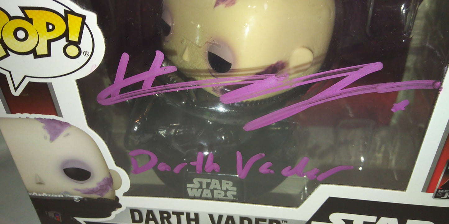 Hayden Christensen Hand Signed Autograph & Character Funko Pop COA + JSA Darth Vader Star Wars