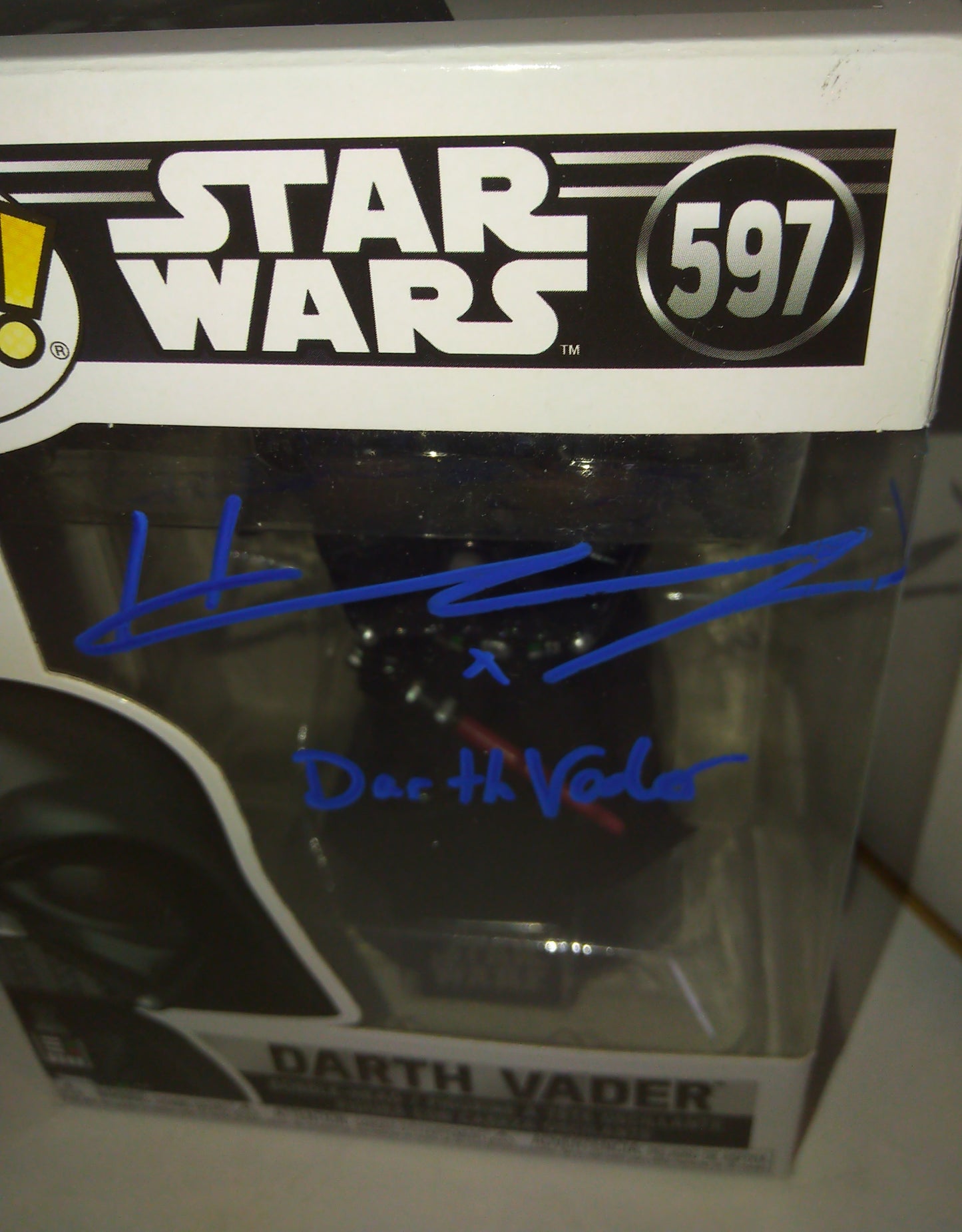 Hayden Christensen Hand Signed Autograph & Character Funko Pop COA + JSA Darth Vader Star Wars