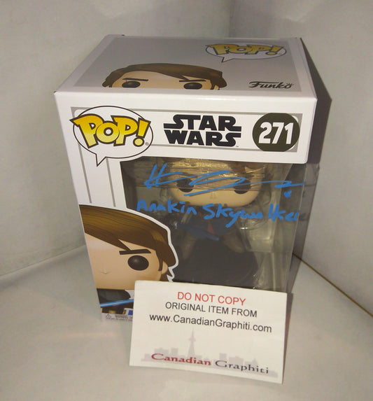 Hayden Christensen Hand Signed Autograph & Character Funko Pop COA + JSA Anakin Skywalker Star Wars