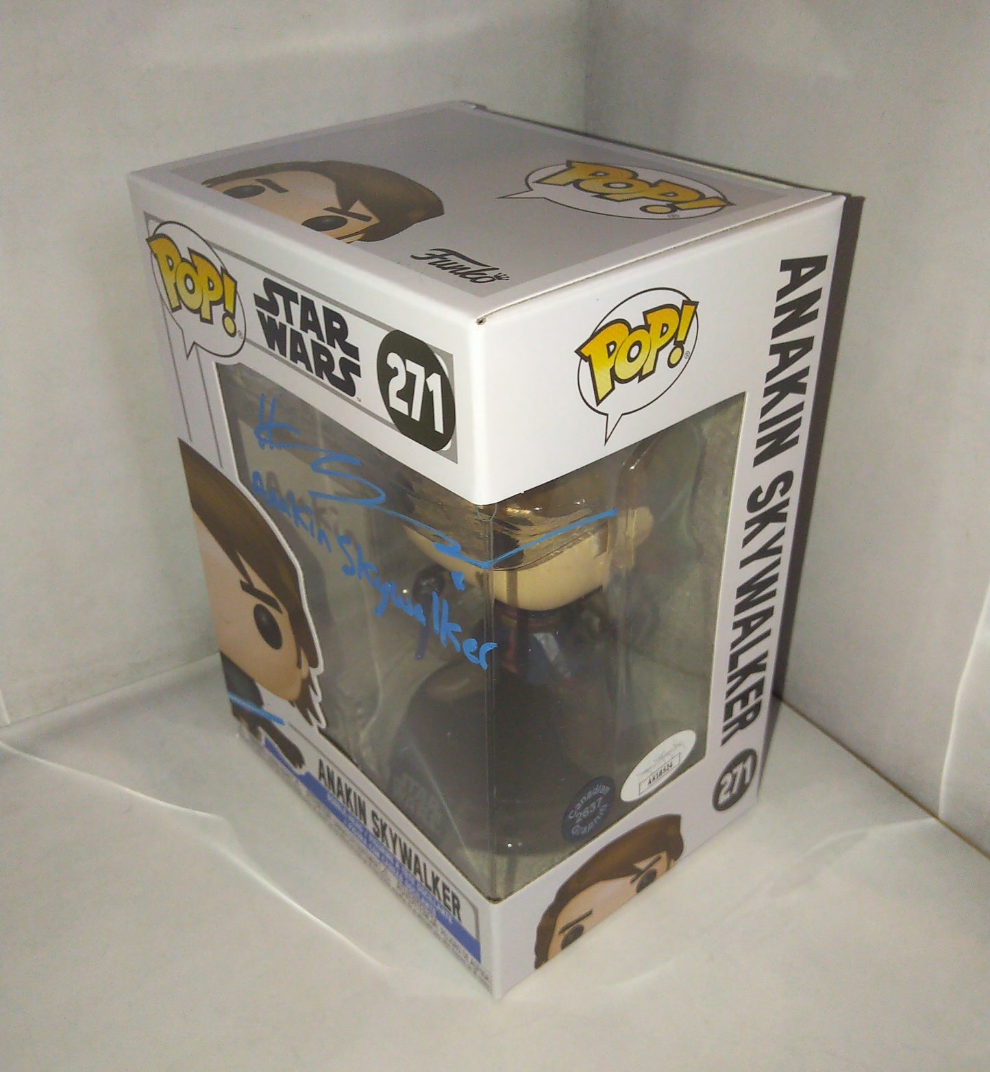 Hayden Christensen Hand Signed Autograph & Character Funko Pop COA + JSA Anakin Skywalker Star Wars