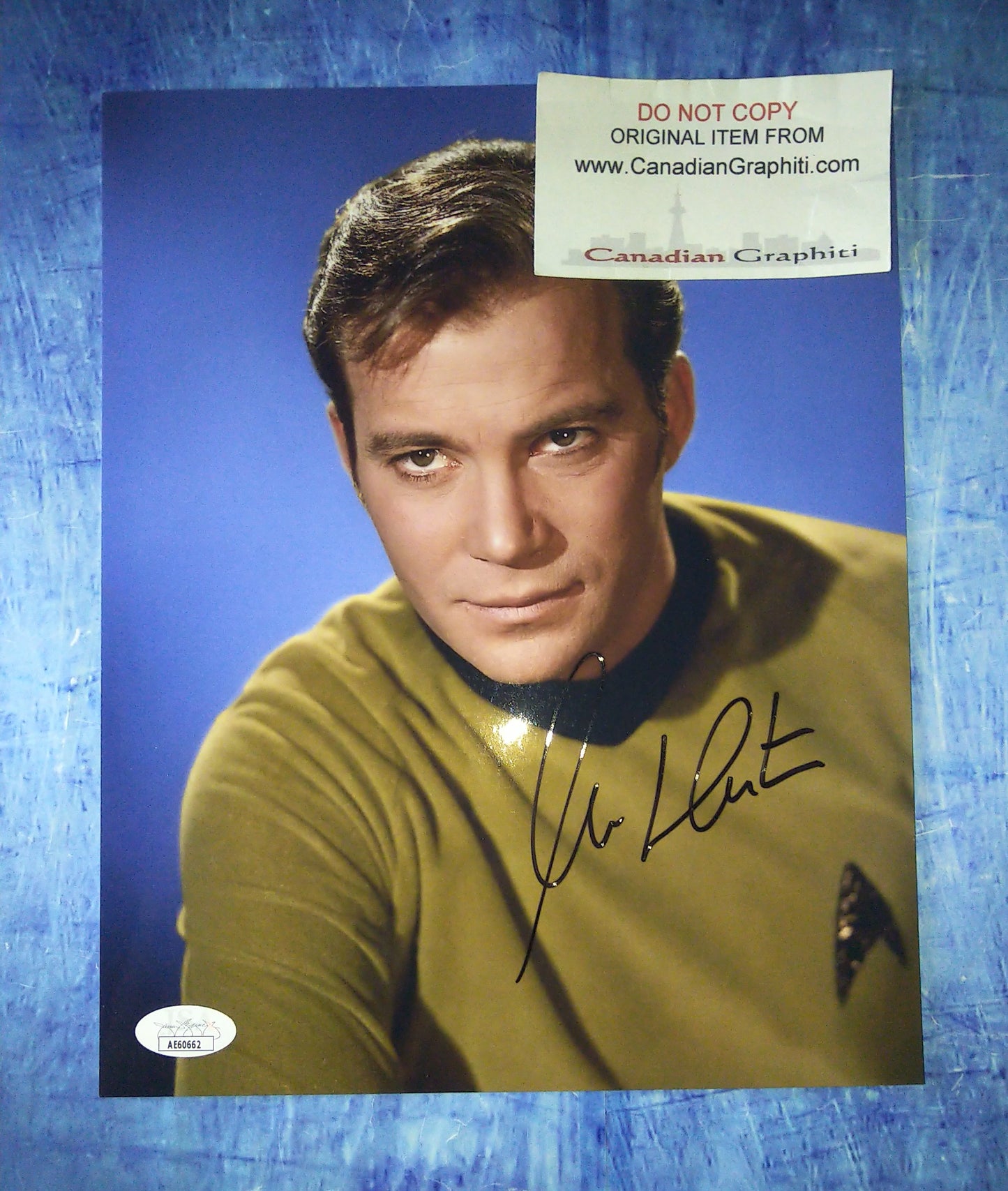 William Shatner Hand Signed Autograph 8x10 Photo COA + JSA Star Trek