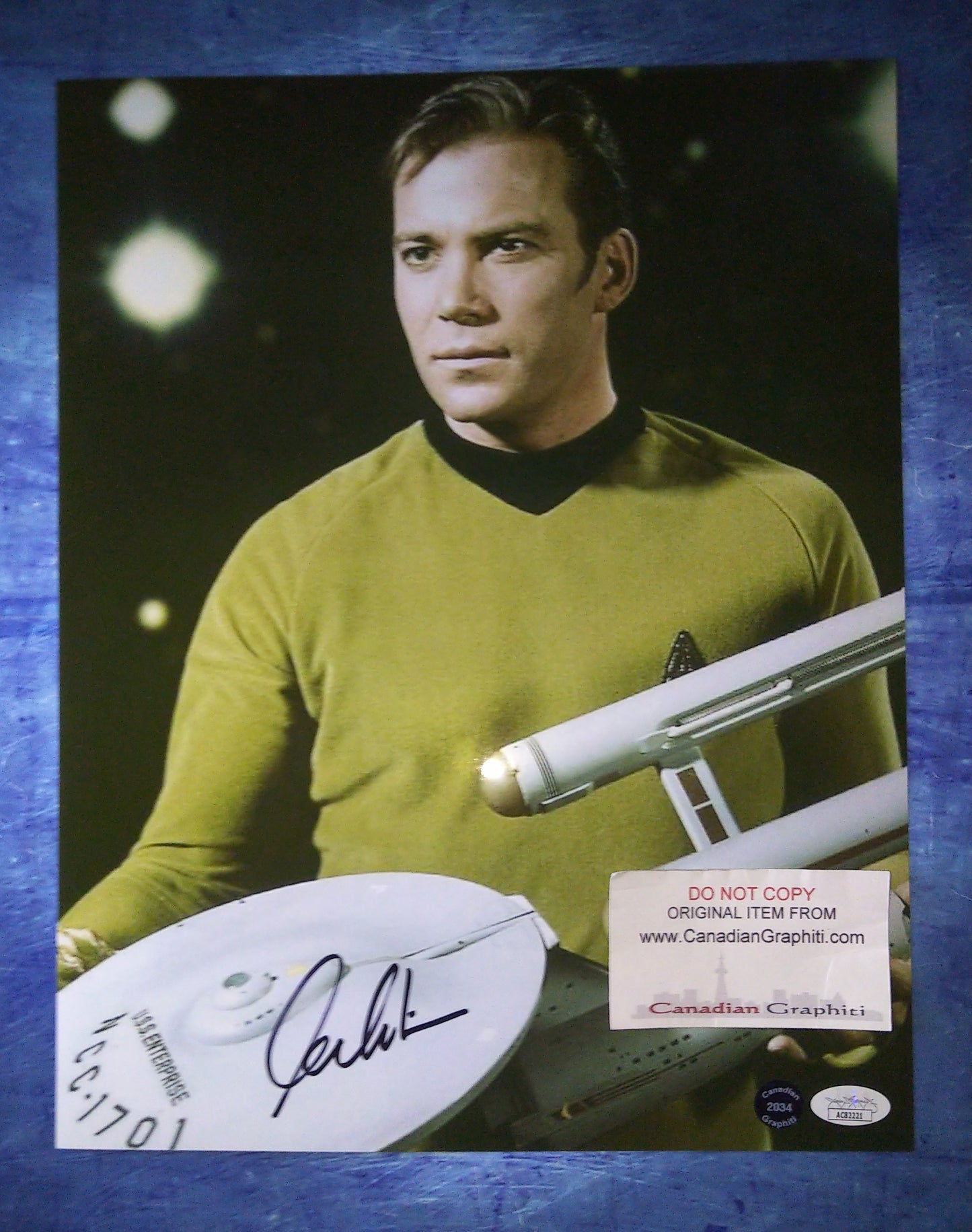 William Shatner Hand Signed Autograph 11x14 Photo COA + JSA Star Trek