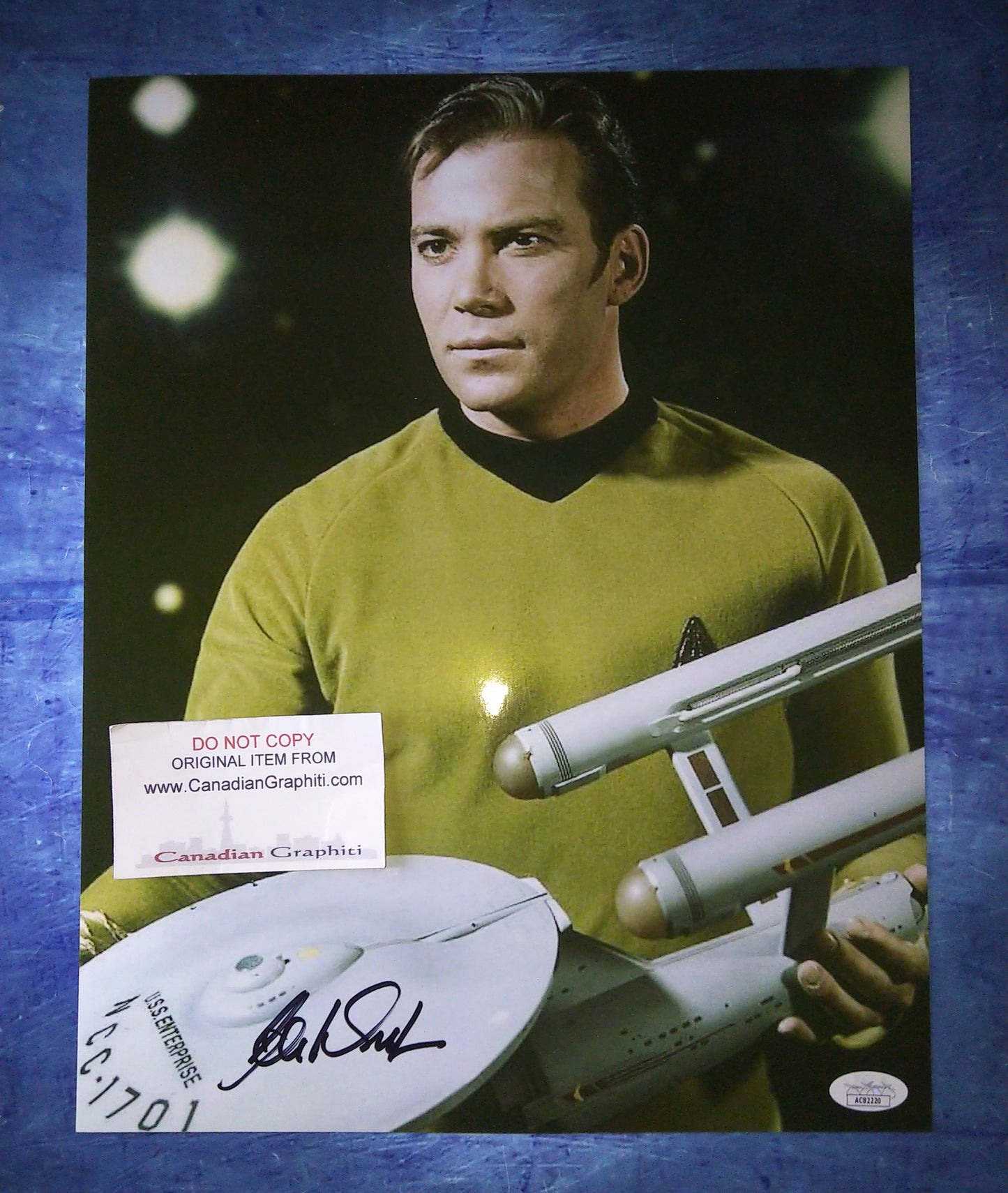 William Shatner Hand Signed Autograph 11x14 Photo COA + JSA Star Trek