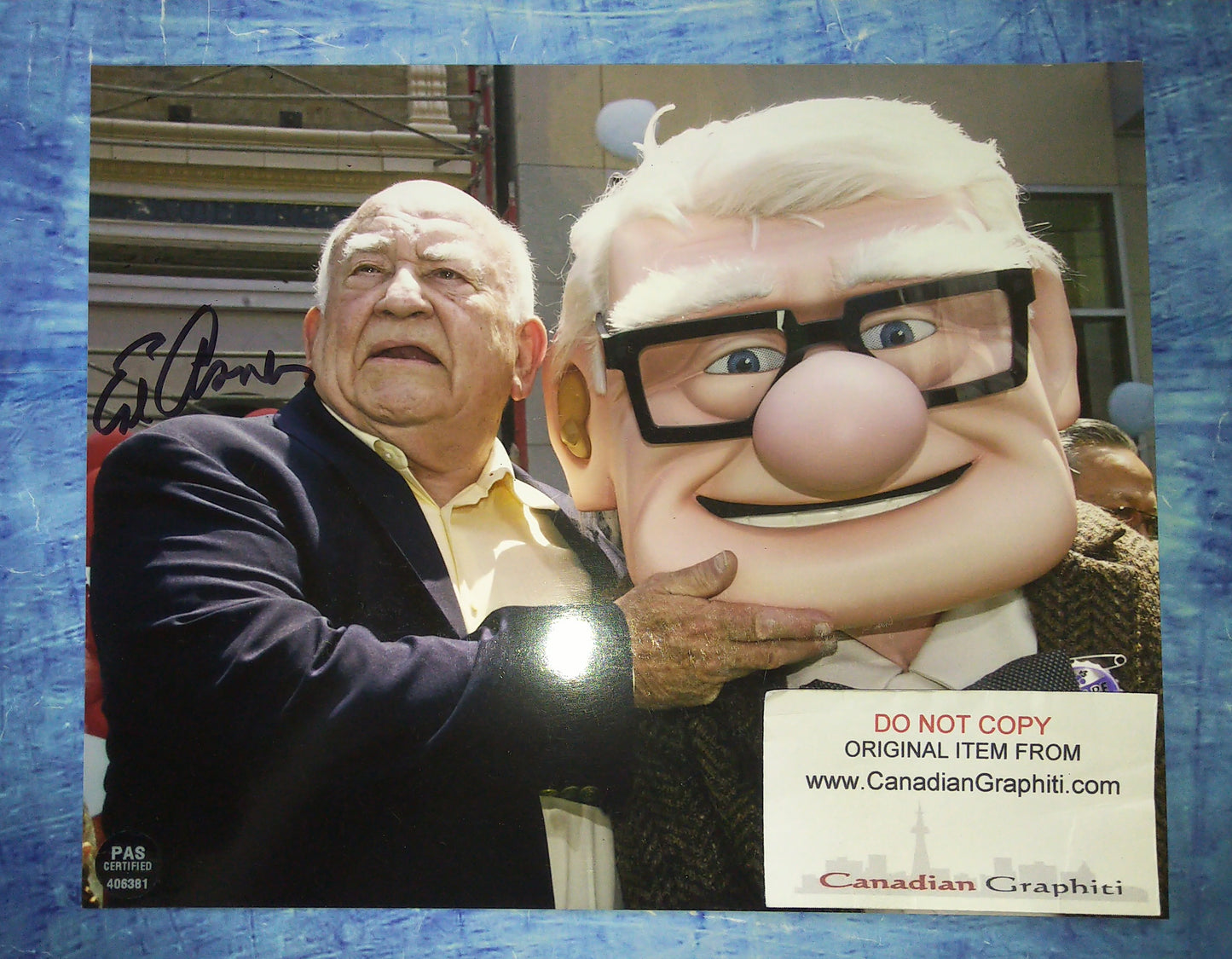 Ed Asner Hand Signed Autograph 8x10 Photo COA Up