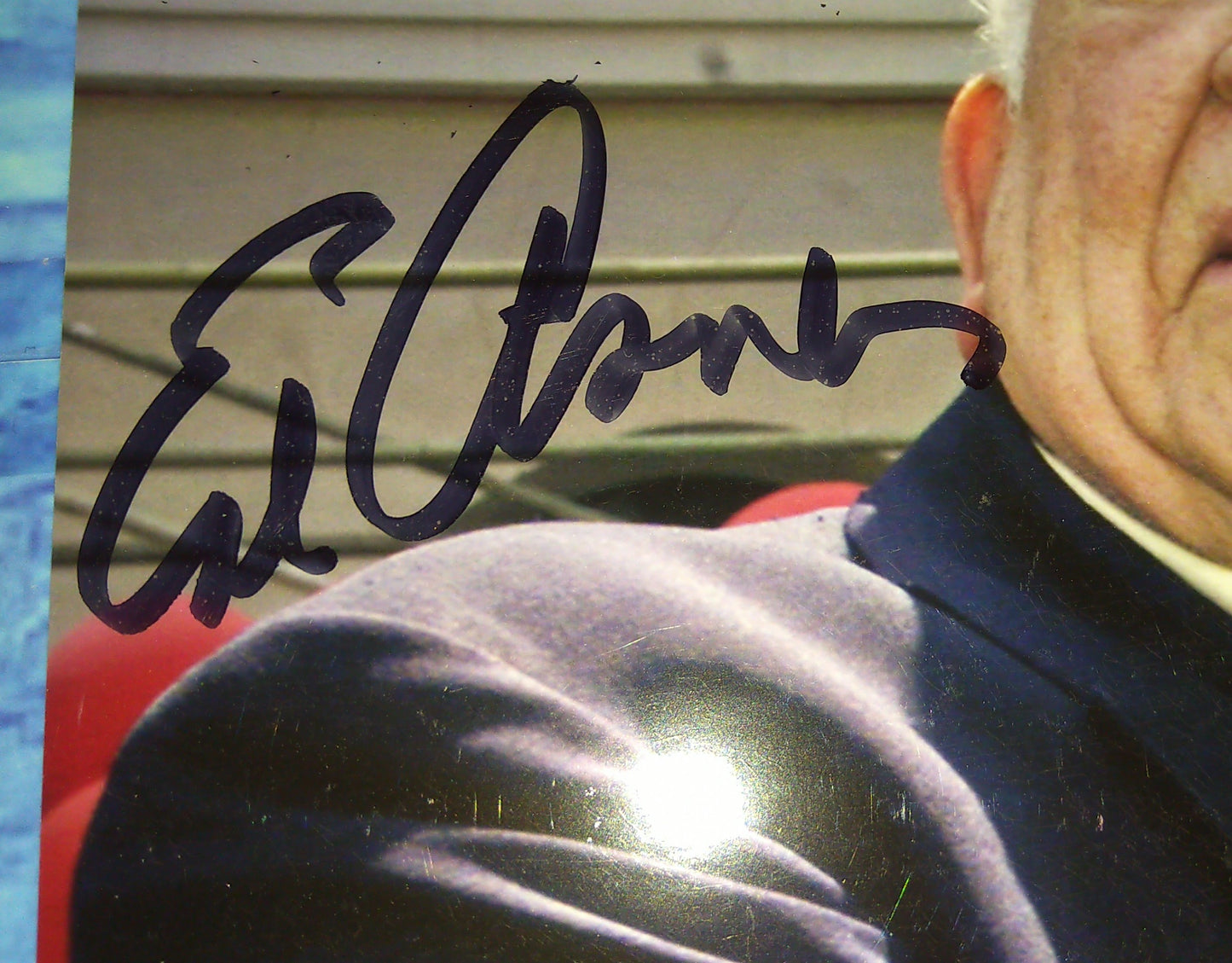 Ed Asner Hand Signed Autograph 8x10 Photo COA Up