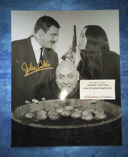 John Astin Hand Signed Autograph 11x14 Photo COA The Addams Family