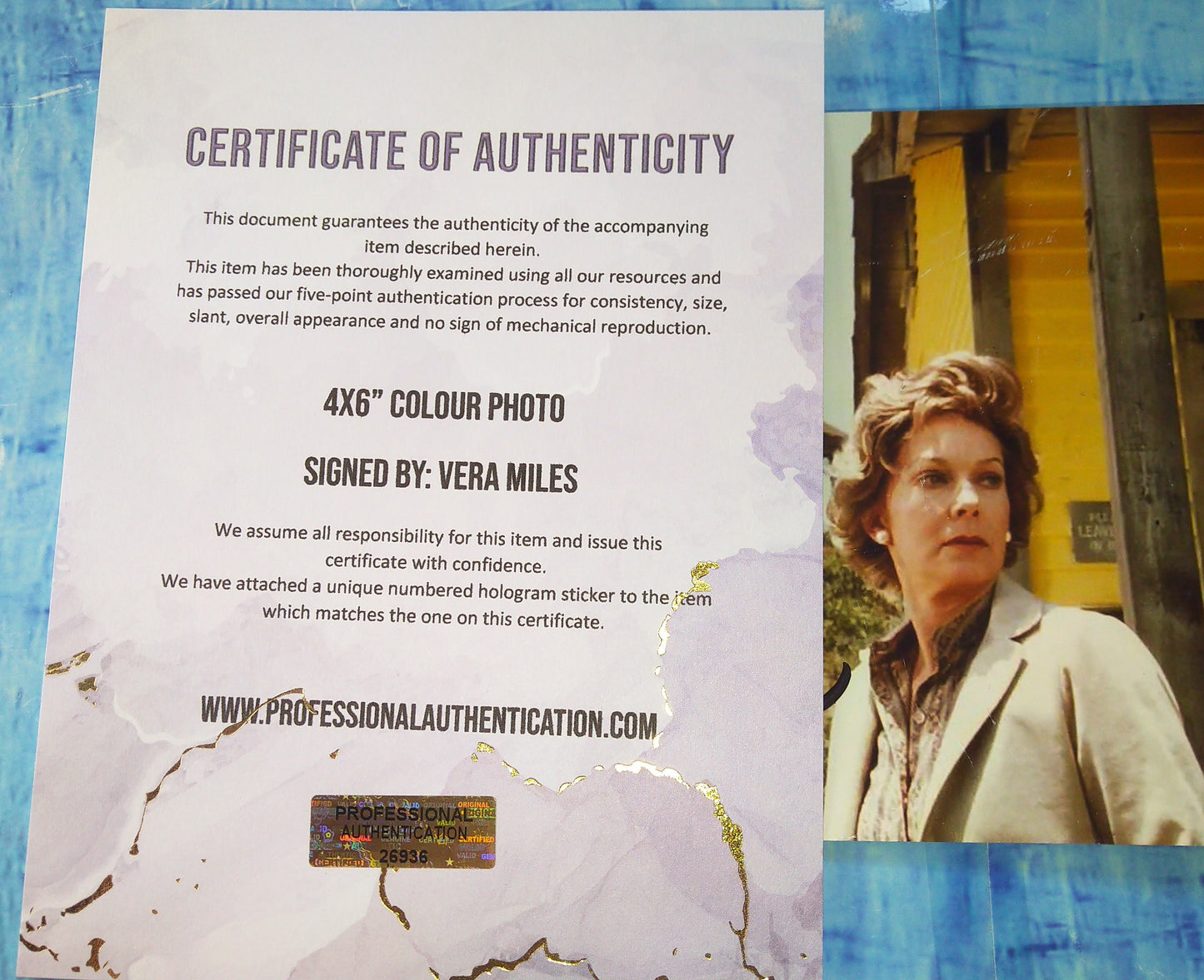 Vera Miles Hand Signed Autograph Photo COA