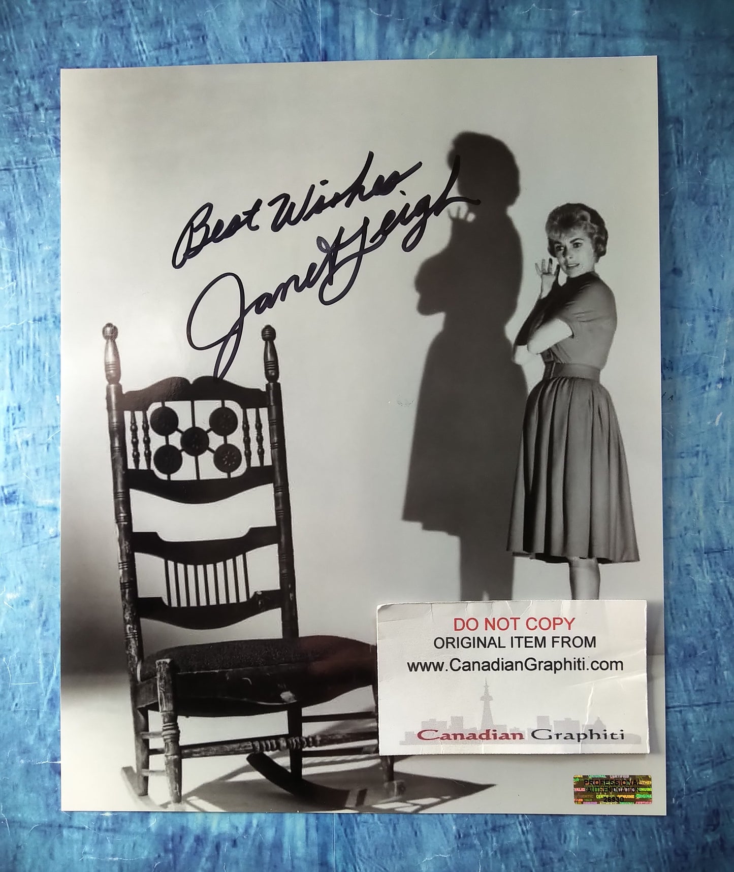 Janet Leigh Hand Signed Autograph 8x10 Photo COA Psycho