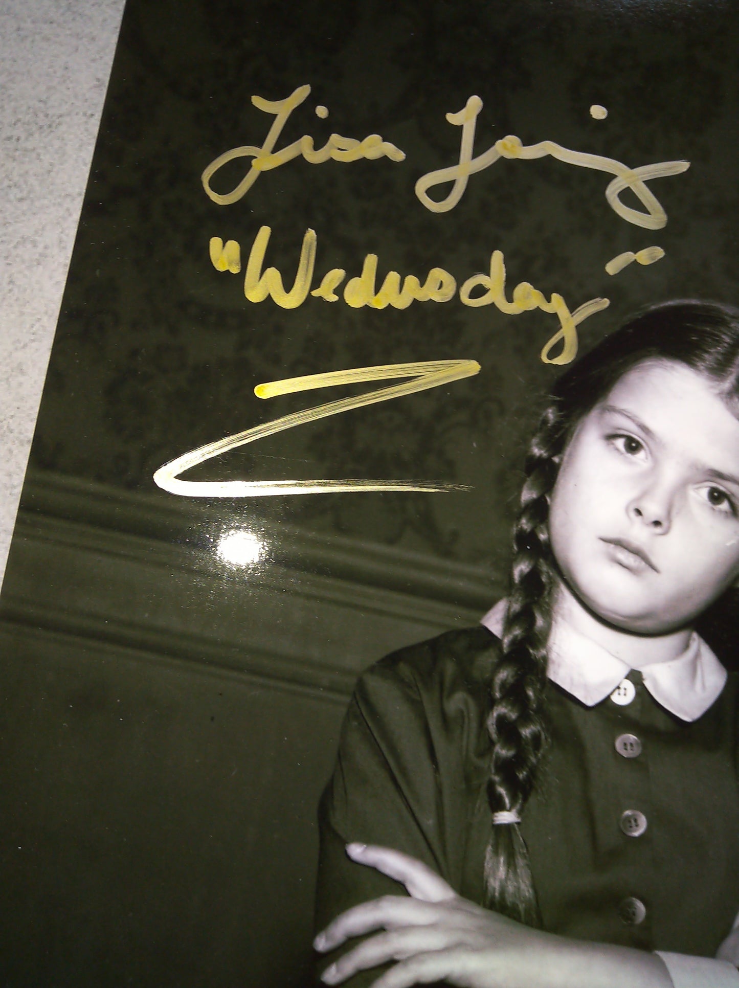 Lisa Loring Hand Signed Autograph 8x10 Photo COA The Addams Family