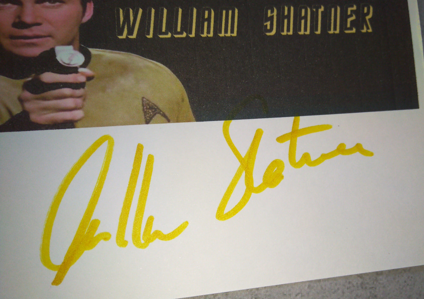 William Shatner Hand Signed Autograph Index Card COA Star Trek