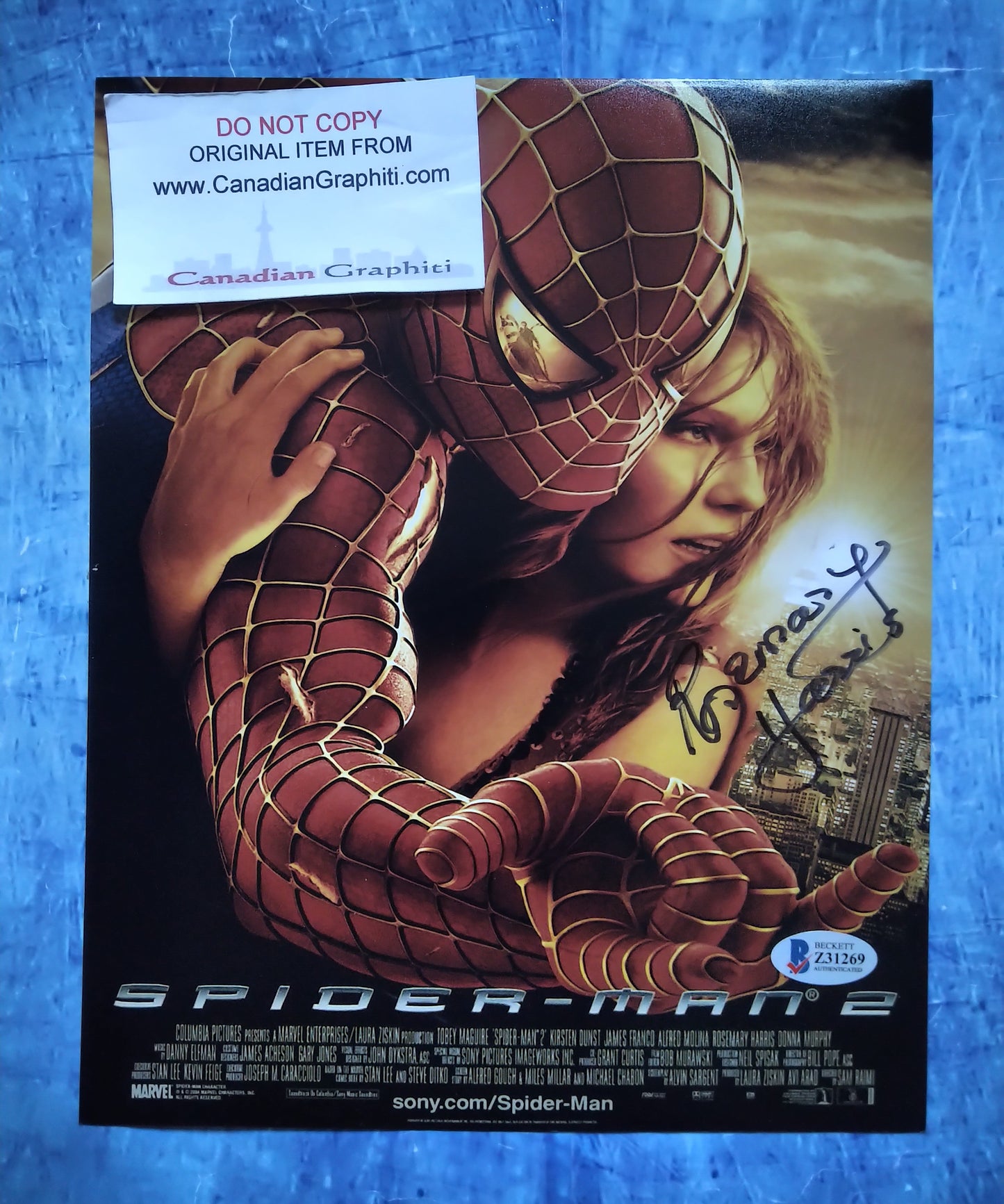 Rosemary Harris Hand Signed Autograph 8x10 Photo COA + BAS Spider-man