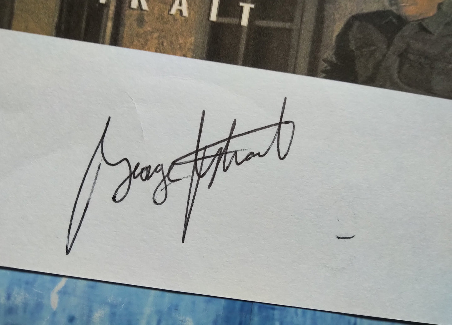 George Strait Hand Signed Autograph Index Card COA