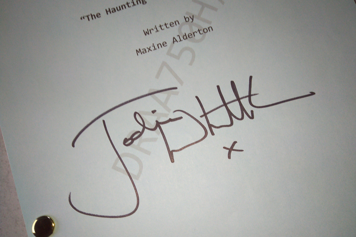 Jodie Whittaker Hand Signed Autograph Doctor Who Script COA + JSA