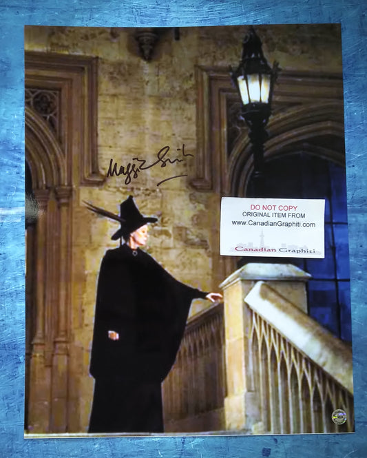 Maggie Smith Hand Signed Autograph 11x14 Photo COA Harry Potter