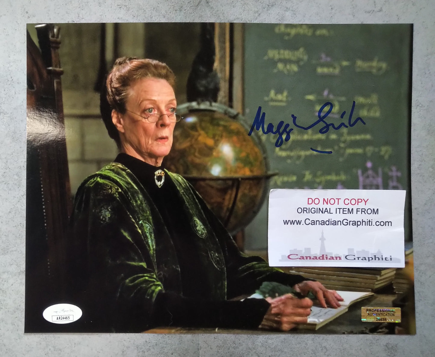 Maggie Smith Hand Signed Autograph 8x10 Photo COA + JSA Harry Potter